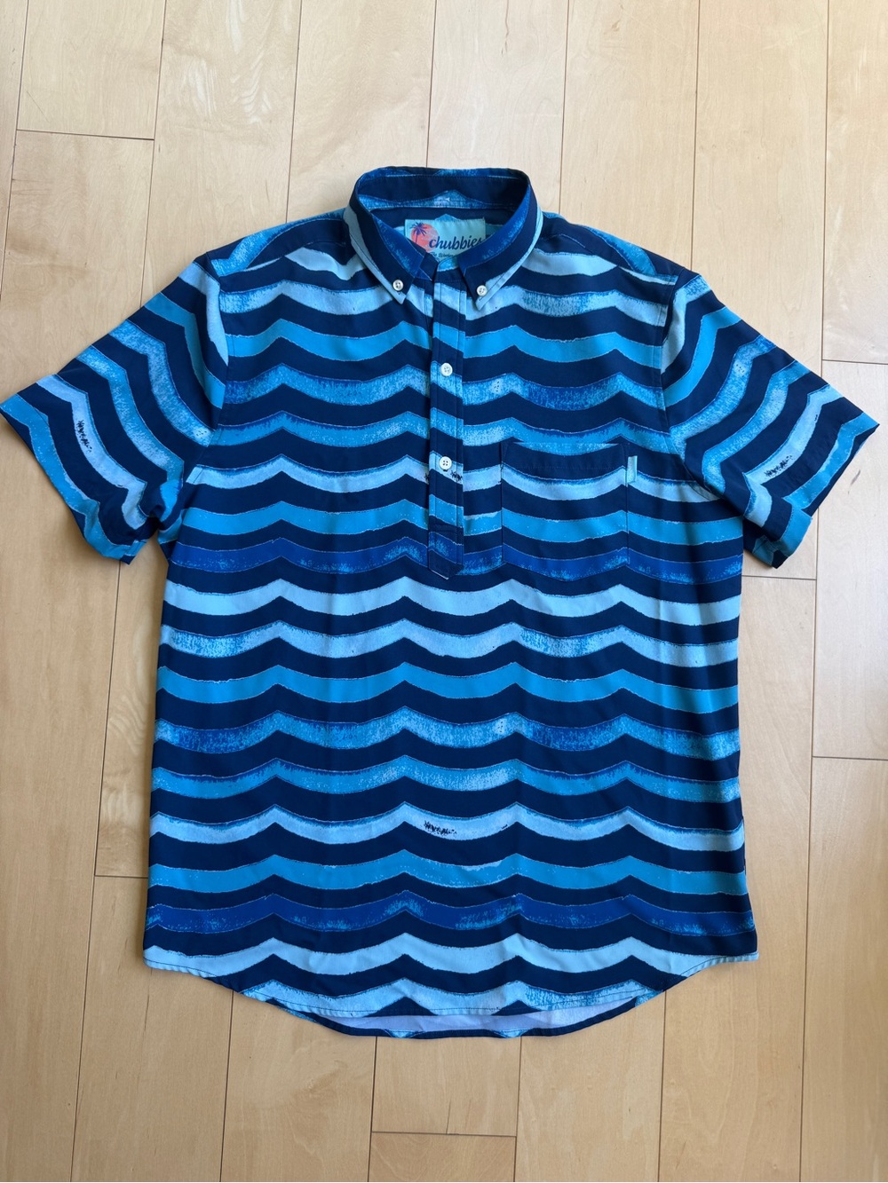 CHUBBIES The Weekend Has Arrived Performance polo shirt Men’s Medium EUC